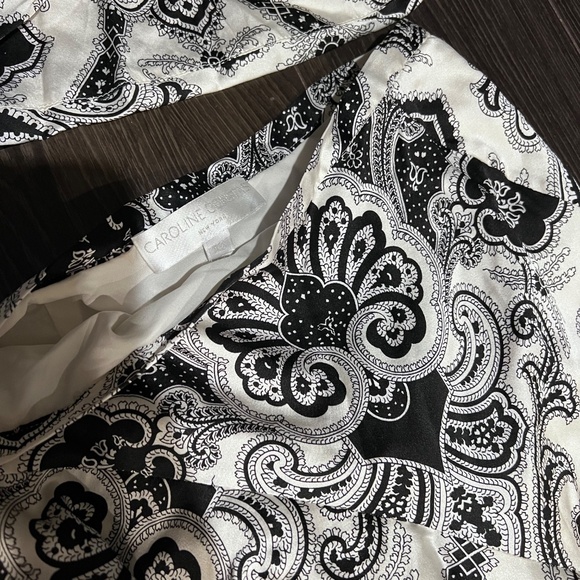 Caroline Constas Silk Patterned Floral Top Skirt Set XS - Picture 4 of 6